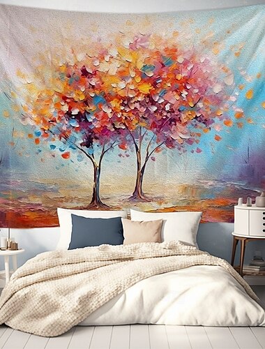  Tree of Life Hanging Tapestry Wall Art Large Tapestry Mural Decor Photograph Backdrop Blanket Curtain Home Bedroom Living Room Decoration