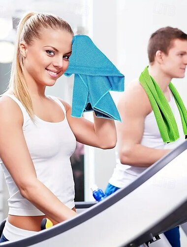  5 stuks koude handdoek snel drogende oefenhanddoek veeg zweet fitness koel koel koel pols handdoek hardlopen koude handdoek