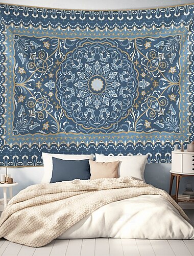  Mandala Bohemian Paisley Wandteppich Wandkunst Großer Wandteppich Wandmalerei Fotohintergrund Deckenvorhang Wohnraum Schlafzimmer Dekoration