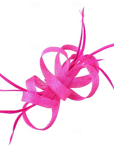  Kopfschmuck Leinenoptik Hochzeit Pferderennen Cocktail Elegant Niedlich Mit Feder Kopfschmuck Kopfbedeckung