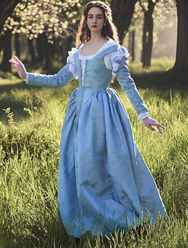  Retro vintage Middeleeuws Renaissance Jurken Gala jurk Prinses Elf Dames Keltisch Fantasie Koninklijk Halloween Carnaval Prestatie Feest LARP Volwassenen Kleding
