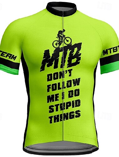  Bărbați Jersey de ciclism Manșon scurt Bicicletă Tricou Tee Jerseu cu 3 buzunare spate Ciclism montan Respirabil Uscare rapidă Proiectare anatomică Wicking Galben Rosu Albastru Sport Îmbrăcăminte