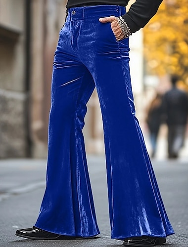  Retro vintage Jaren '70 Broek Bell Bottom broek Hippie Schijf Voor heren Halloween Carnaval Feest Dagelijks gebruik Prideparade Volwassenen Broeken Alle seizoenen