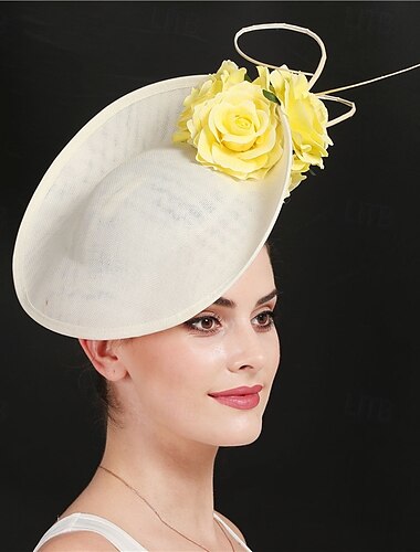 Kopfstück Leinenoptik Hochzeit Abendgesellschaft Elegant Hochzeit Mit Blume Kopfschmuck Kopfbedeckung