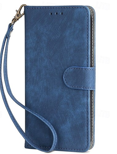  teléfono Funda Para Samsung galaxia S25 S24 S23 Ultra Plus S22 Plus Ultra A14 A34 A54 A24 A73 A53 Gire la tapa con Soporte con correa de muñeca Ranura para tarjetas Retro TPU Cuero de PU