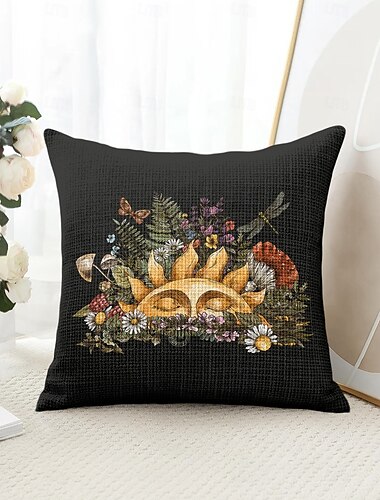  Mandala Bohemian Decoratieve Sierkussens Cover 1PC Zon en Maan Zachte Vierkante Bankkussen Case Kussensloop voor Slaapkamer Woonkamer Bank Stoel