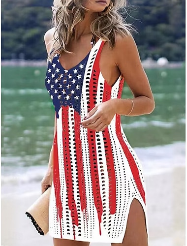  Mujer Bañadores Tapadera Traje de baño De Punto Punto Tropical Ropa de playa Bandera Flor Escote en V Sin Mangas Trajes de baño