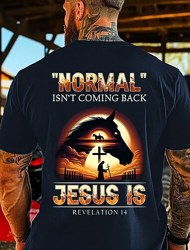  Easter Men's Jesus Christian T Shirt Short Sleeve T shirt 3D Print Crew Neck Shirt Designer Casual Party Holiday Black Blue Green Summer Spring Clothing Apparel S M L XL XXL XXXL