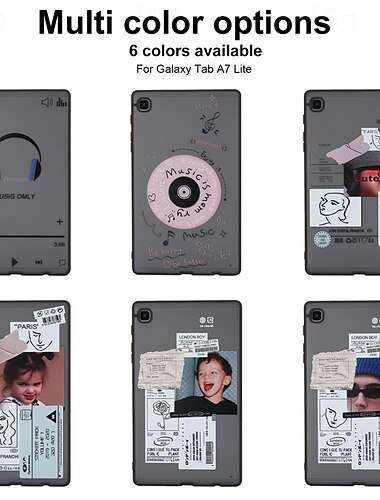  لوح أغط / كفرات من أجل Samsung Galaxy Tab A9 8.7" S9 11 inch SS8 Plus 12.4'' S8 S7 Plus 12.4" S7 11'' S6 لايت A8 10.5'' A7 لايت A7 حماية كاملة للجسم ضد الصدمات الرسم TPU الكمبيوتر الشخصي
