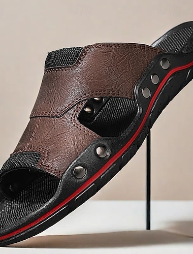  Sandales d'extérieur à enfiler pour hommes au design ergonomique – idéales pour la plage, les sports de plein air et une utilisation décontractée