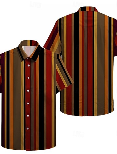  Chemisier / Chemise Affiche rétro Fille rétro Art graphique Pour Homme Adulte Mascarade Impression 3D Vacances Soirée