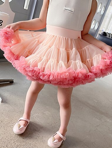  Underkjol Tutu Under kjol Femtiotal Retro / vintage Barn Flickor Maskerad Festkvällskläder Cocktailfest Tebjudning Klä ut