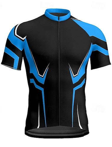  Hombre Maillot de Ciclismo Manga Corta Bicicleta Camiseta Maillot con 3 bolsillos traseros MTB Bicicleta Montaña Transpirable Secado rápido Diseño Anatómico Capilaridad Amarillo Rojo Azul Deportes