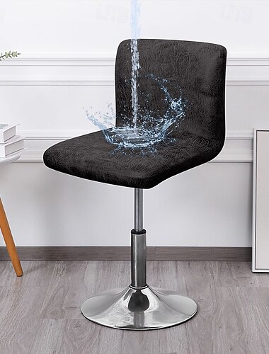  Funda de cuero sintético para taburete de bar, duradera, 100 % impermeable, perfecta para proteger y refrescar los taburetes de bar, añade un aspecto elegante y con estilo a la decoración de tu cocina o área de bar.