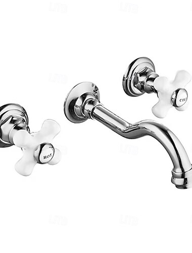  Waschbecken Wasserhahn - Wand / Verbreitete Galvanisierung Innen Montage WandmontageBath Taps