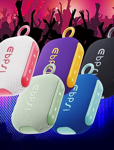  Спорт на открытом воздухе Велоспорт Портативный 360 объемный звук Bluetooth-динамики Мини водонепроницаемый беспроводной автомобильный сабвуфер Длительный срок службы батареи