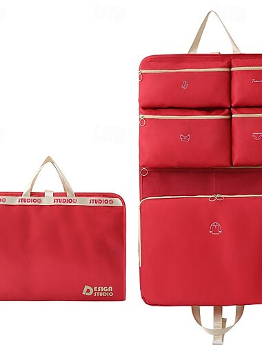  7-in-1-Kleider-Organizer-Set, faltbare Reise-Aufbewahrungstaschen, hängender Gepäck-Organizer, Unterwäsche-Trennwände für effizientes Packen