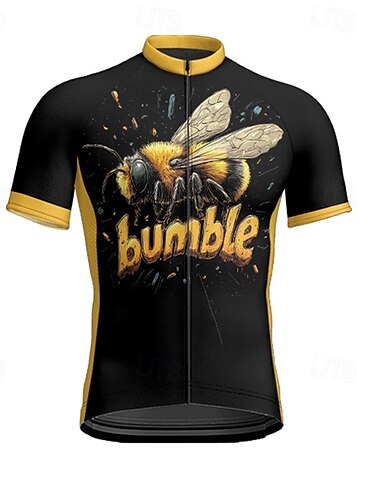  Bărbați Jersey de ciclism Manșon scurt Bicicletă Tricou Tee Jerseu cu 3 buzunare spate Ciclism montan Respirabil Uscare rapidă Proiectare anatomică Wicking Negru Sport Îmbrăcăminte