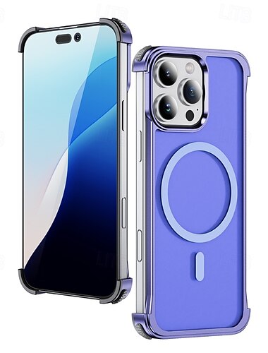  τηλέφωνο tok Για iPhone 16 Pro Max Plus iPhone 15 Pro Max Plus iPhone 14 13 12 Pro Max Plus Πίσω Κάλυμμα Μαγνητική Υποστήριξη ασύρματης φόρτισης Ανθεκτική σε πτώσεις Ρετρό Μεταλλικό