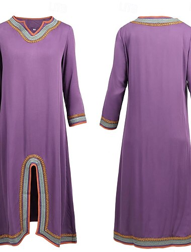  Retro Antiguo Medieval Renacimiento Vestido túnica Vikingo élfico Mujer Víspera de Todos los Santos Carnaval Mascarada LARP Adulto Vestido