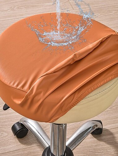 Fundas impermeables para taburete de bar redondo, funda elástica para asiento de silla de comedor, funda elástica suave y lavable para boda, fiesta y boda
