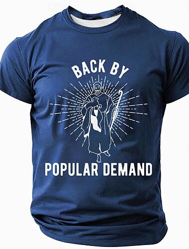  Pâques Homme Jésus T-shirt Manche Courte T-shirt Impression 3D Col ras du cou Chemise Designer Occasionnel Soirée Fête Noir Bleu Vert Été Printemps Vêtement Tenue S M L XL XXL XXXL