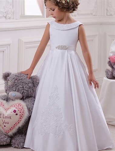 Virágoslány ruha gyerekek Lány Csipke ruha Ünnepi ruha Hercegnő ruha Elsőáldozási ruha Teljesítmény Esküvő Parti Elegáns gyönyörű Csipke Tömör szín Ujjatlan Terített nyak Fehér 4 év +   Virágoslány ruha gyerekek Lány Csipke ruha Ünnepi ruha Hercegnő ruha Elsőáldozási ruha Teljesítmény Esküvő Parti Elegáns gyönyörű Csipke Tömör szín Ujjatlan Terített nyak Fehér 4 év +