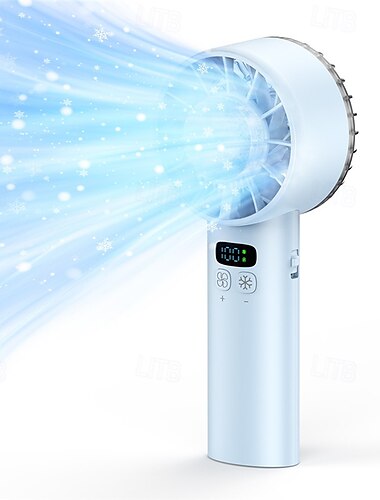  Eis-Kühlungs USB Handheld Ventilator – 100-Geschwindigkeits tragbarer Mini Ventilator mit leiser Betriebsweise für den Einsatz im Freien