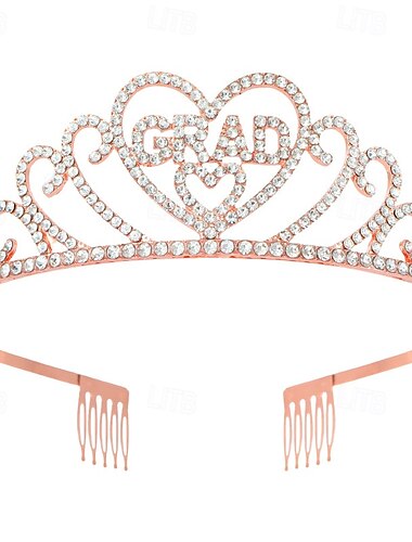  Abschlusskronen-Stirnband, Abschlussparty-Tiara-Kopfschmuck für Feiern und besondere Anlässe