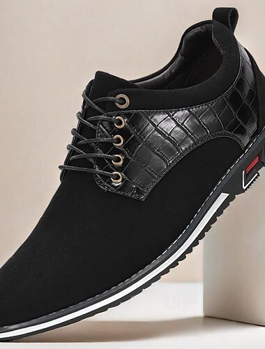  sapatos sociais masculinos pretos com cadarço e estampa de crocodilo, elegantes e estilosos para reuniões corporativas e sociais