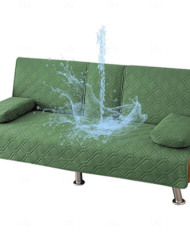  wasserdichte Sofaabdeckung für Kissencouch Sofaabdeckung für Hunde wasserfeste Möbelschutzabdeckung mit Schaumstoffstäben elastische Bänder für Haustierkatze