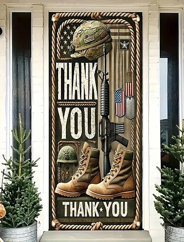  4. Juli Veteranentag Türdekorationen Türabdeckungen Amerikanischer Tür Wandteppich Türvorhang Dekoration Hintergründe Innen/Außen Türbanner für die Eingangstür Bauernhaus
