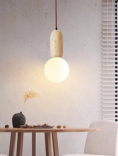  28 cm Kugel-Design Hängelaternen-Design Geometrische Formen Pendelleuchte Stein Glas Künsterlischer Stil Vintage-Stil Klassisch Vintage Landhausstil 110-120V 220-240V