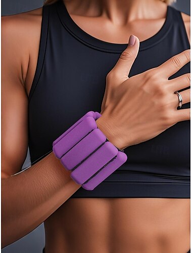  Pesas ajustables para muñecas y tobillos: cómodas bandas de entrenamiento de resistencia portátiles con almohadilla de silicona para hombres y mujeres, ideales para yoga, correr, pilates y entrenamientos en casa.