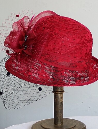 Cappello Vintage Retro degli anni '50 Donna Festa di San Valentino Derby Ascot Festival di Corse dei Cavalli Cappello per Adulti Tutte le Stagioni