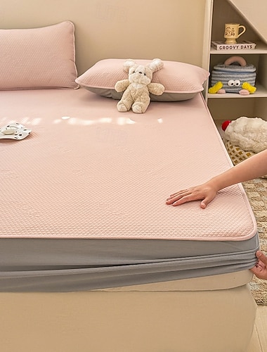  Zomer Latex IJs Zijden Koeler Bed Hoes Wasbare Zachte Bed Cover Kussensloop