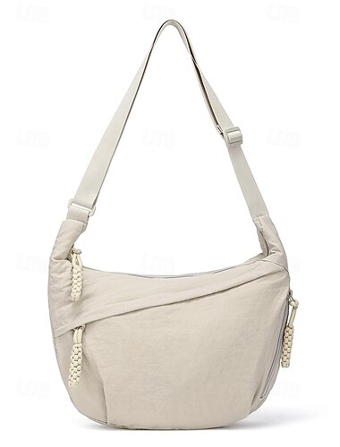  borsa a tracolla leggera per donna – borsa a tracolla casual in nylon impermeabile con tracolla regolabile, design multitasche per viaggi, shopping e uso quotidiano