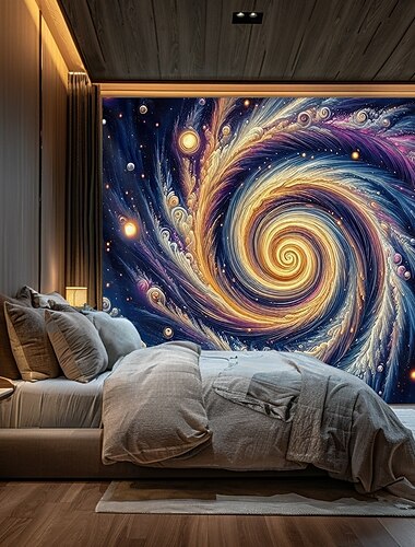  Planet Universum hängender Wandteppich Wandkunst großer Wandteppich Wanddekoration Fotohintergrund Decke Vorhänge Wohnraum Schlafzimmer Wohnzimmer Dekoration