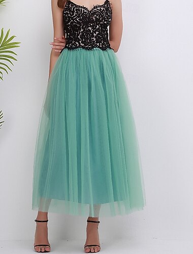  Retro Vintage 1950er Reifrock Krinoline Unterrock Tüllrock A-Linie Damen Maskerade Party-Abendmode Cocktailparty Teegesellschaft Erwachsene Rock