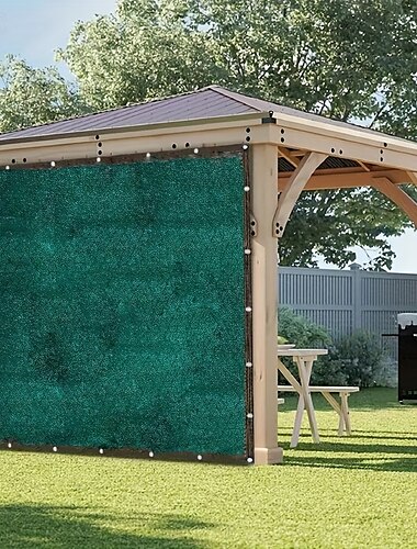  multisize groene schaduwdoekhoes buitenzonweringnet privacyscherm - uv-bescherming ademend gaas voor patio balkon tuin - groene schaduwdoekhoes voor planten &vertrouwelijkheid