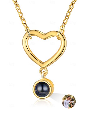  Personalisierte Herz-Halskette – Bestes Geschenk für Mama - Individuell projektierter Fotopendant bedeutungsvolles Geschenk für die Mutter Großmutter Ehefrau Freundin perfekt für den Frauentag