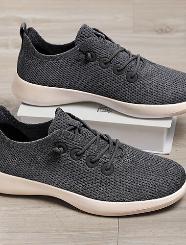 Leichte, atmungsaktive Strick-Sneaker für Herren – lässige Schnürschuhe für den Alltag und auf Reisen