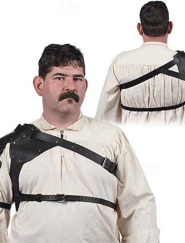 Μεσαίωνα Αναγέννησης Steampunk Όπλα και Πανοπλία Θωράκιση Ώμου Καρφί Ανδρικά Βίκινγκ Φαντασία Απόκριες Μασκάρεμα Επίδοση Σκηνή Μασκάρεμα Ενηλίκων Θωράκιση Ώμου