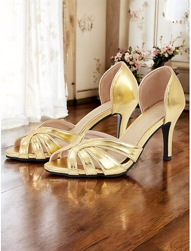  eleganti tacchi a spillo dorati anni '50 da donna – scarpe con tacco alto di ispirazione vintage per matrimoni, feste ed eventi formali