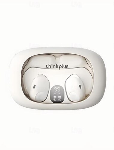  Fones de Ouvido Lenovo LP57 TWS Sem Fio Bluetooth V5.4 Design Ergonômico Fones de Ouvido com Gancho para Orelha HiFi Música Fones de Ouvido Esportivos