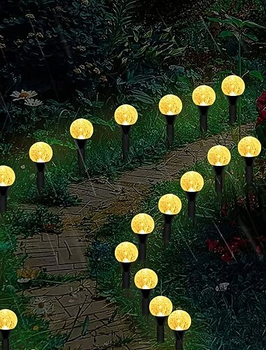  1 szt. 30 diod LED solarne oświetlenie ścieżki patio oświetlenie 8 trybów oświetlenie wodoodporne zewnętrzne girlandy świetlne na chodnik podwórko trawnik dekoracja świąteczna