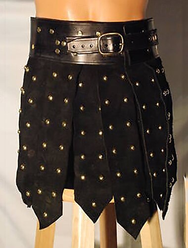  Retro / vintage Medeltida kostymer Kort / mini Kjolar Skotska Utility Kilts Kiltar Herr Keltiskt Halloween Karnival Maskerad Prestanda Vuxna Kjol Alla årstider