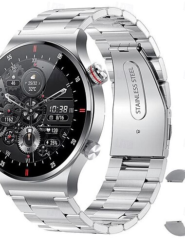  696 QW33 Okosóra Fitness Követő EKG PPG Bluetooth Hívás Emlékeztető Android iOS IP67 46mm 1.28