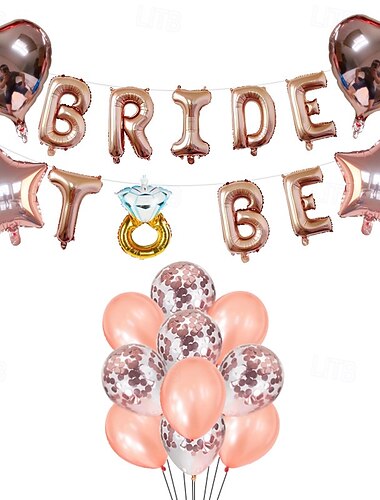  bachelorette party rose gold bride to be balloons σετ 18 ιντσών συσκευασία 23 τεμαχίων για bachelorette party, γιορτή φίλων
