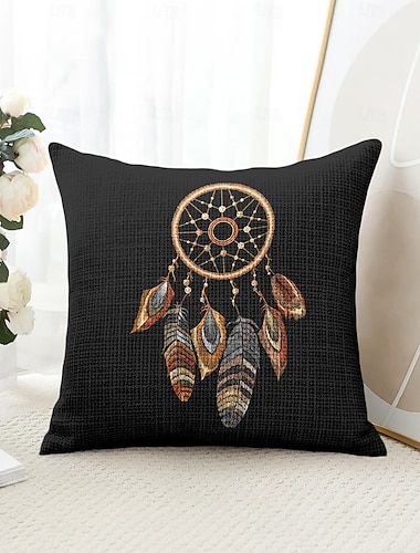  Mandala Bohemian Droomvanger Decoratieve Gooi Kussens 1PC Zachte Vierkante Bankkussenhoes Kussenhoes voor Slaapkamer Woonkamer Bank Stoel